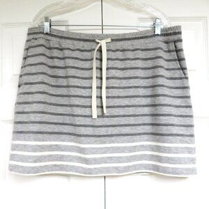 LOFT French Terry Drawstring Waist Pull-On Skirt XL